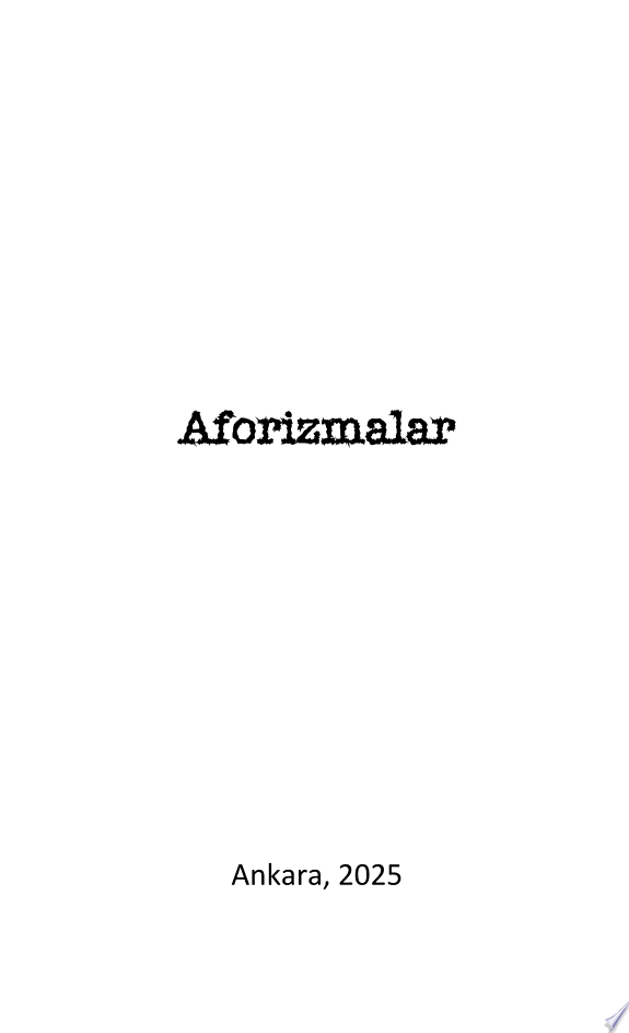Aforizmalar